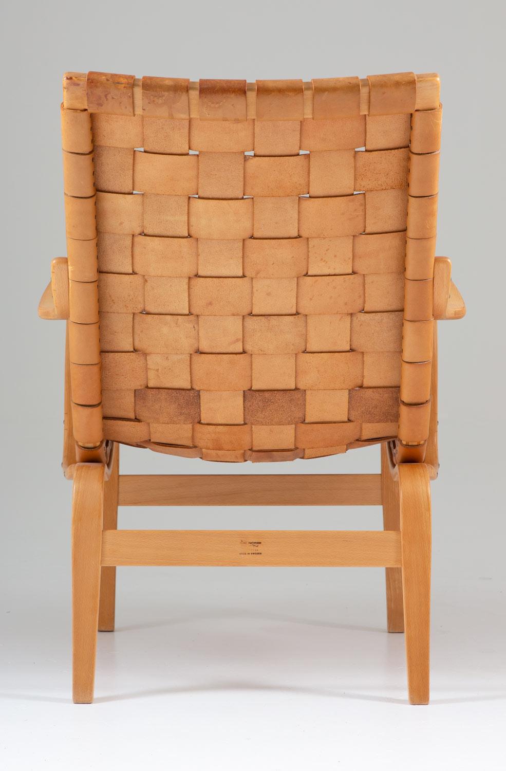 Scandinavian Leather Easy Chair 