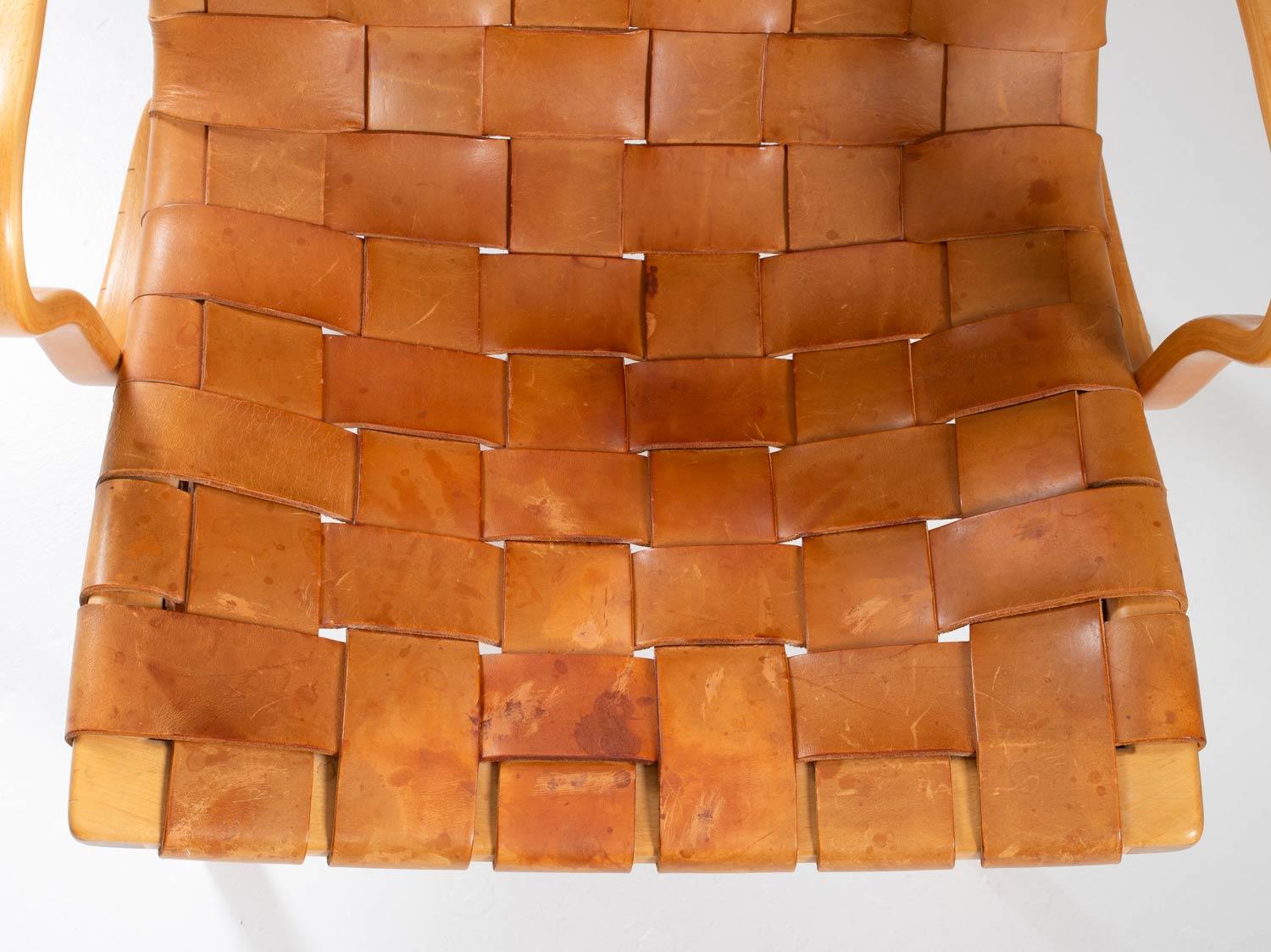Scandinavian Leather Easy Chair 