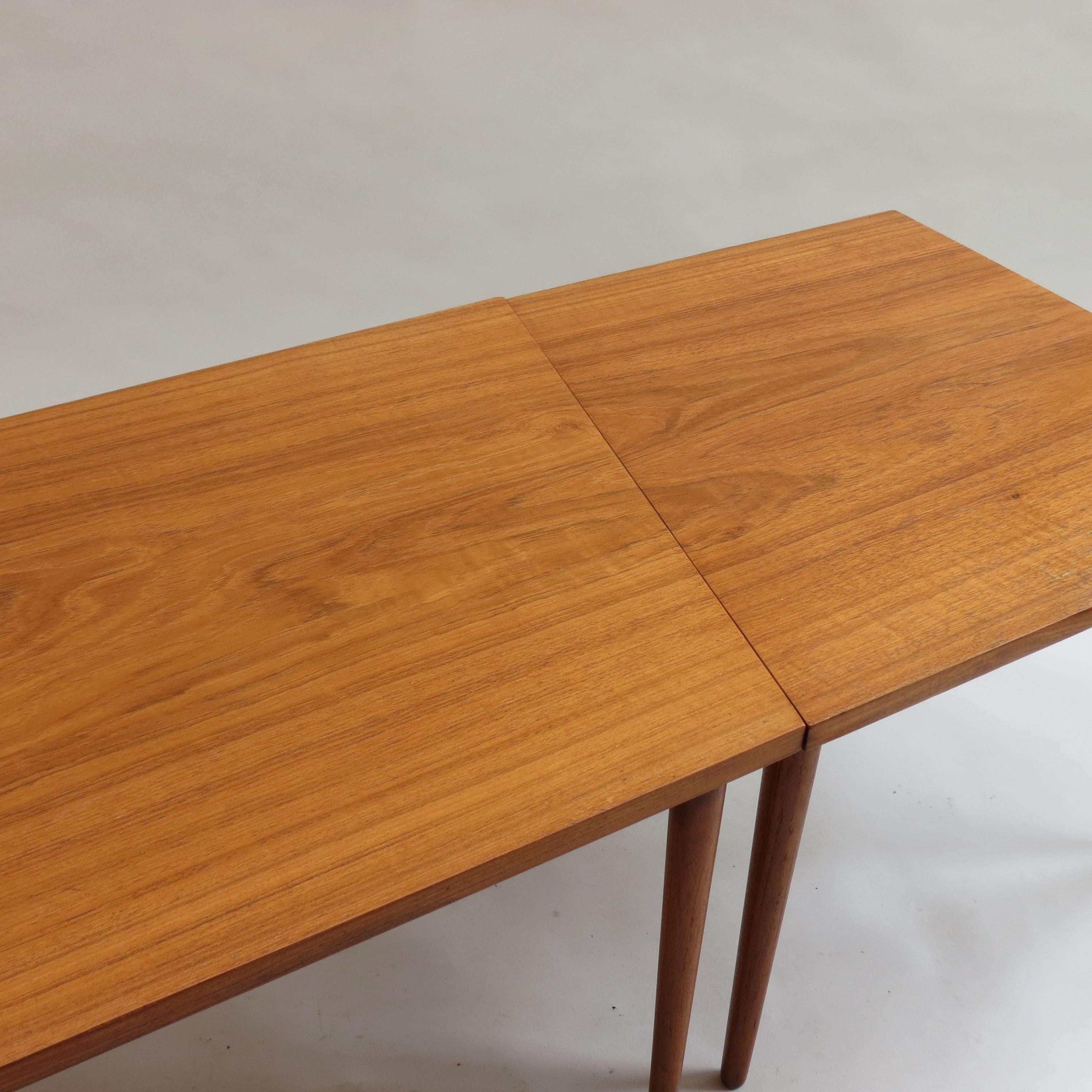 Scandinavian Long Teak Coffee Table Nest of Tables, 1960s In Good Condition In Stow on the Wold, GB