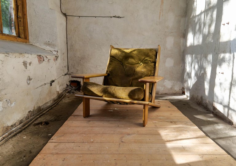 Finnish Scandinavian Lounge Chair Esko Pajamies “Pele” for Lepokalusto, Finland, 1970s For Sale