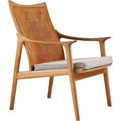 Fauteuil de salon scandinave modle 4093 de Hans Brattrud, Norvge