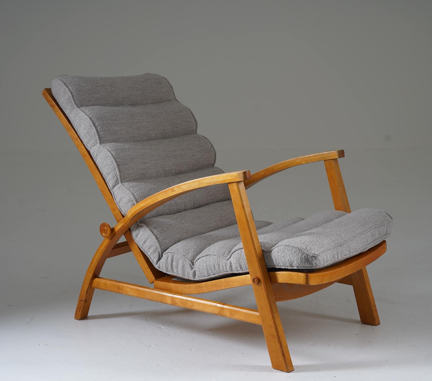 Chaise longue moderniste précoce, modèle 