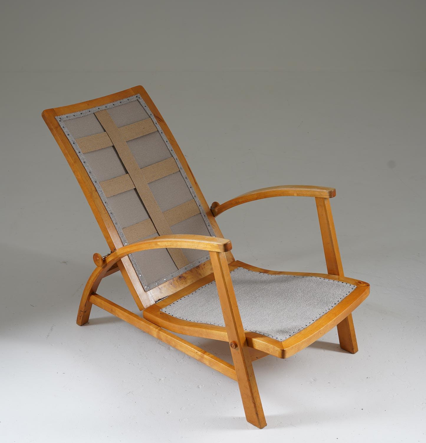 Bouclé Scandinavian Lounge Chair Model 