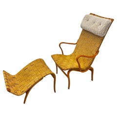 Vintage Scandinavian Lounge Chair "Pernilla 1" by Bruno Mathsson, 1940s