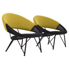 Scandinavian low armchairs from the 50s
