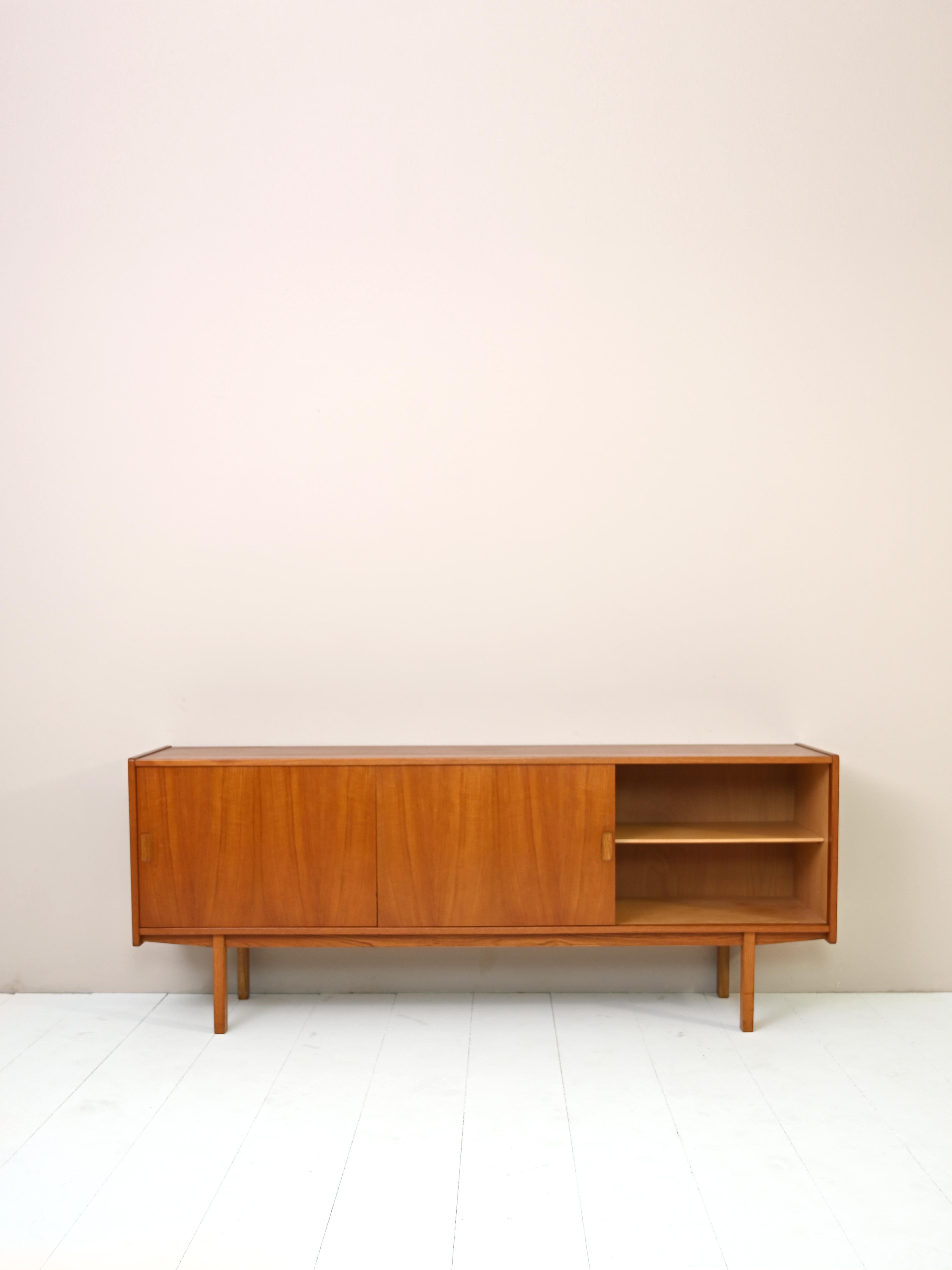 Scandinavian-Made Sideboard with Bar Compartment In Good Condition In Brescia, IT