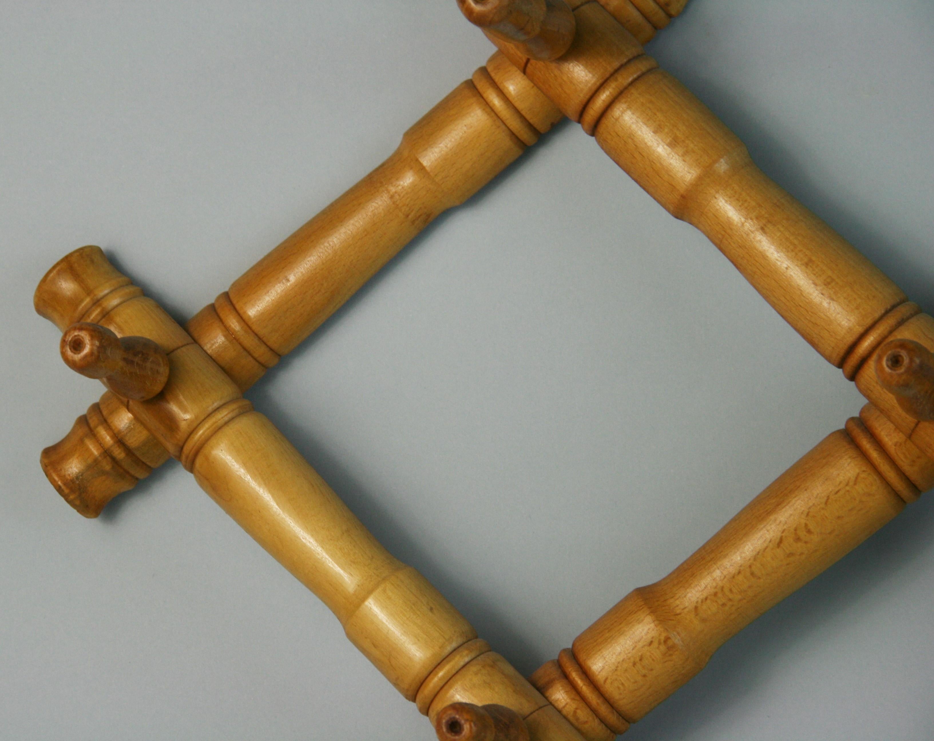 Hand-Crafted Scandinavian Maple Expandable Hat and Coat Rack
