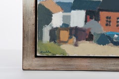 Scandinavian Maritime Painting Oil on Canvas in Soft Colors by Stig H. Wernhegen