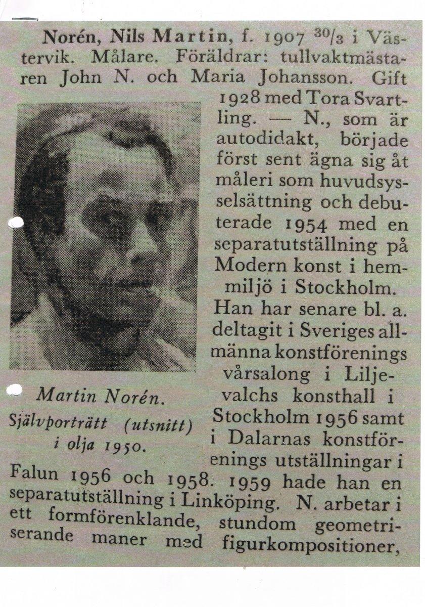 Fatto a mano Pittura marittima scandinava olio su pannello con colori caldi di Noren Nils Martin in vendita