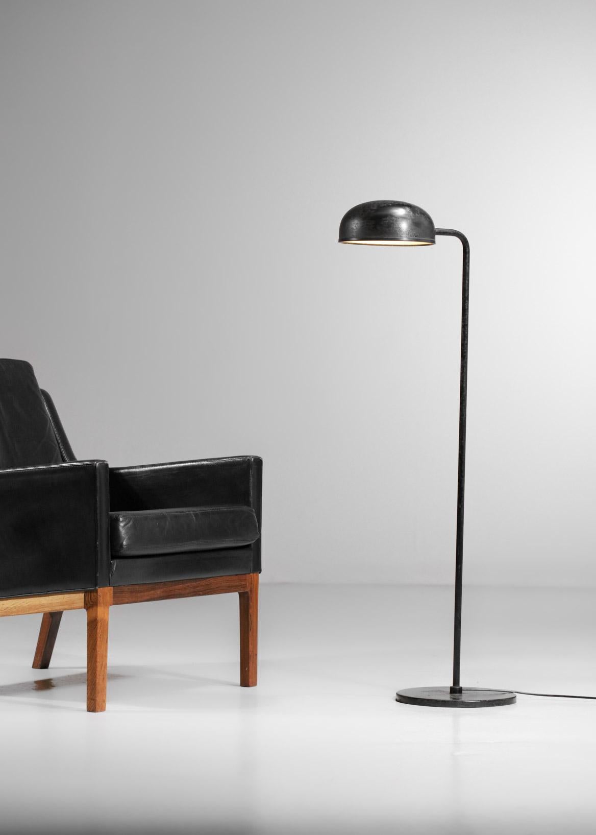 Lacquered Scandinavian Metal Floor Lamp from the 70's about Randers, E205