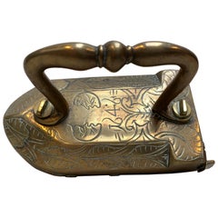 Scandinavian Mid-17th Century Bronze Iron, Dated 1646