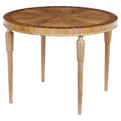 Scandinavian Mid 20th Century Elm Round Coffee Table
