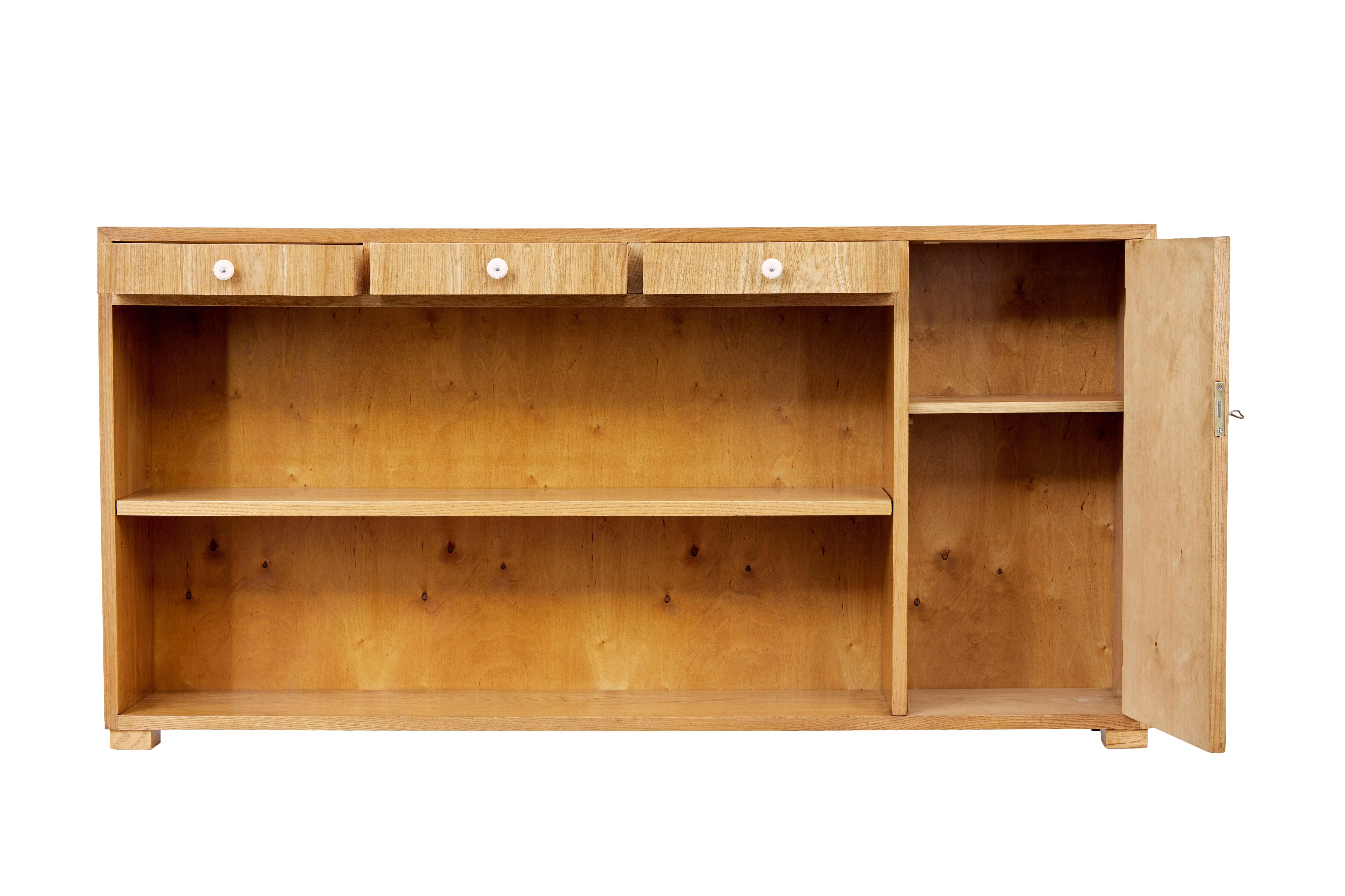 long low bookcase with doors