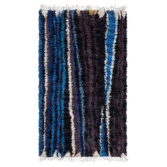 Scandinavian Mid-Century Abstract Ivory Carpet Pile Carpet By Ingrid Dessau