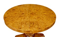Scandinavian mid century adjustable burr birch coffee table