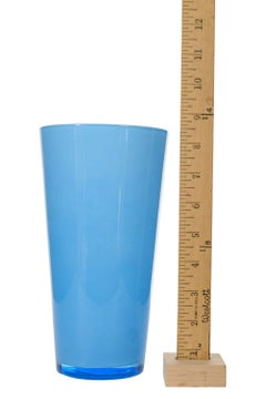 Scandinavian Mid-Century Blue Glass Vase