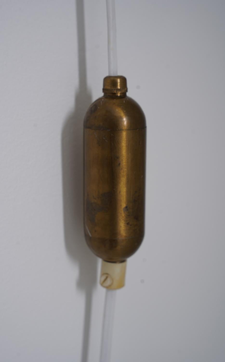 20th Century Scandinavian Mid-Century Brass Wall Lamp For Sale