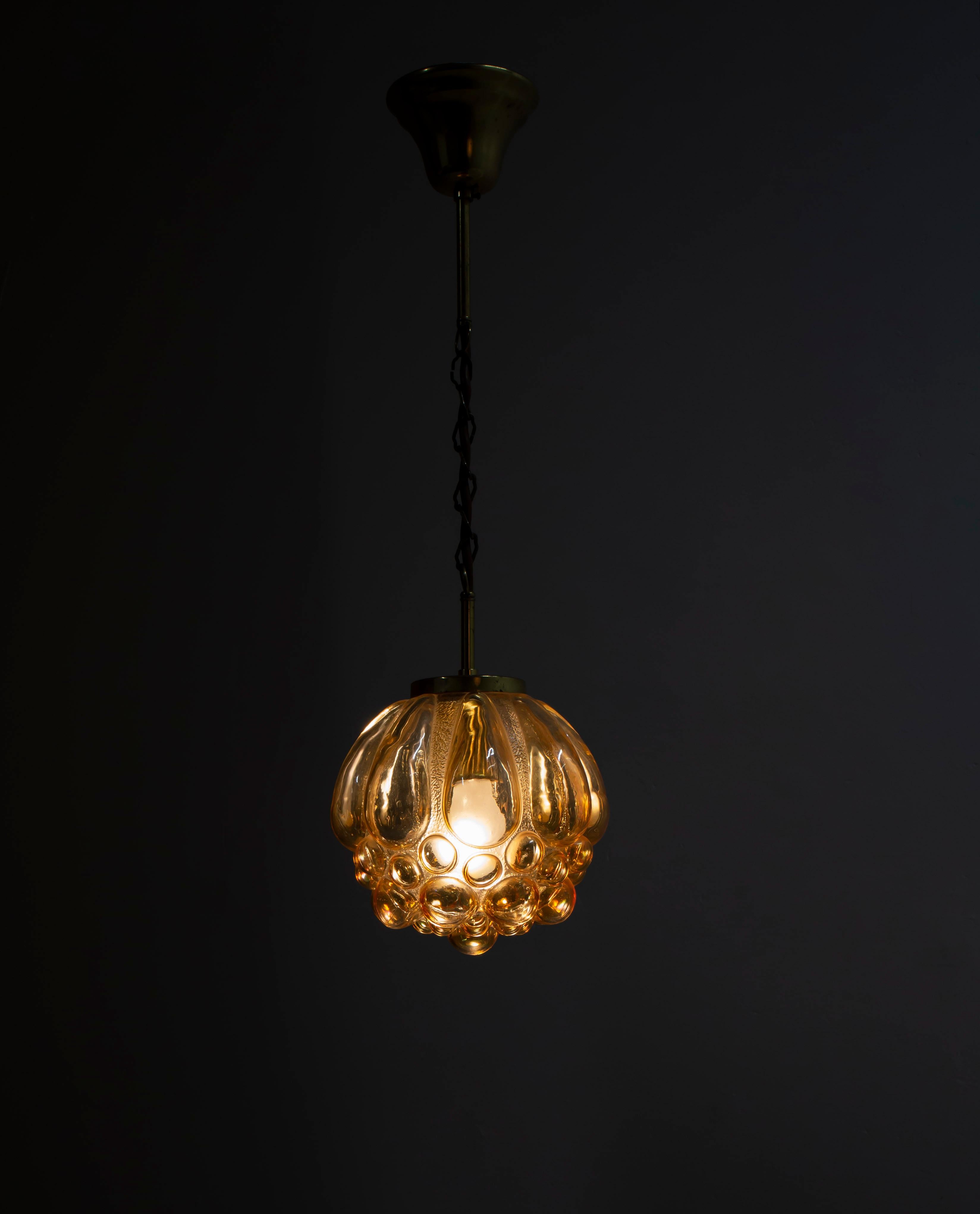 Scandinavian Midcentury Bubble Ceiling Lamp, Norway, 1970 For Sale 3