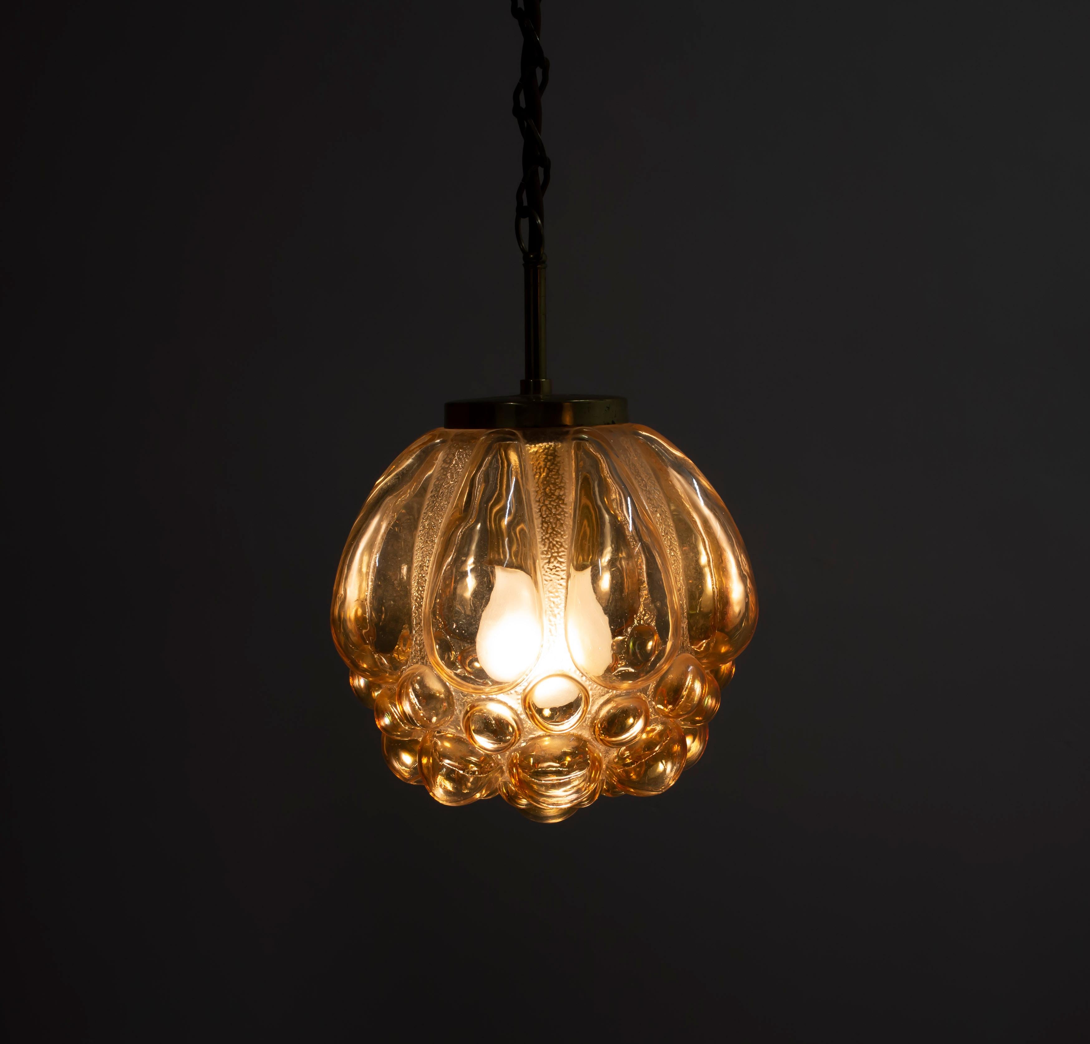 Fine XX secolo Lampada da soffitto a bolla scandinava del Medioevo, Norvegia, 1970 in vendita