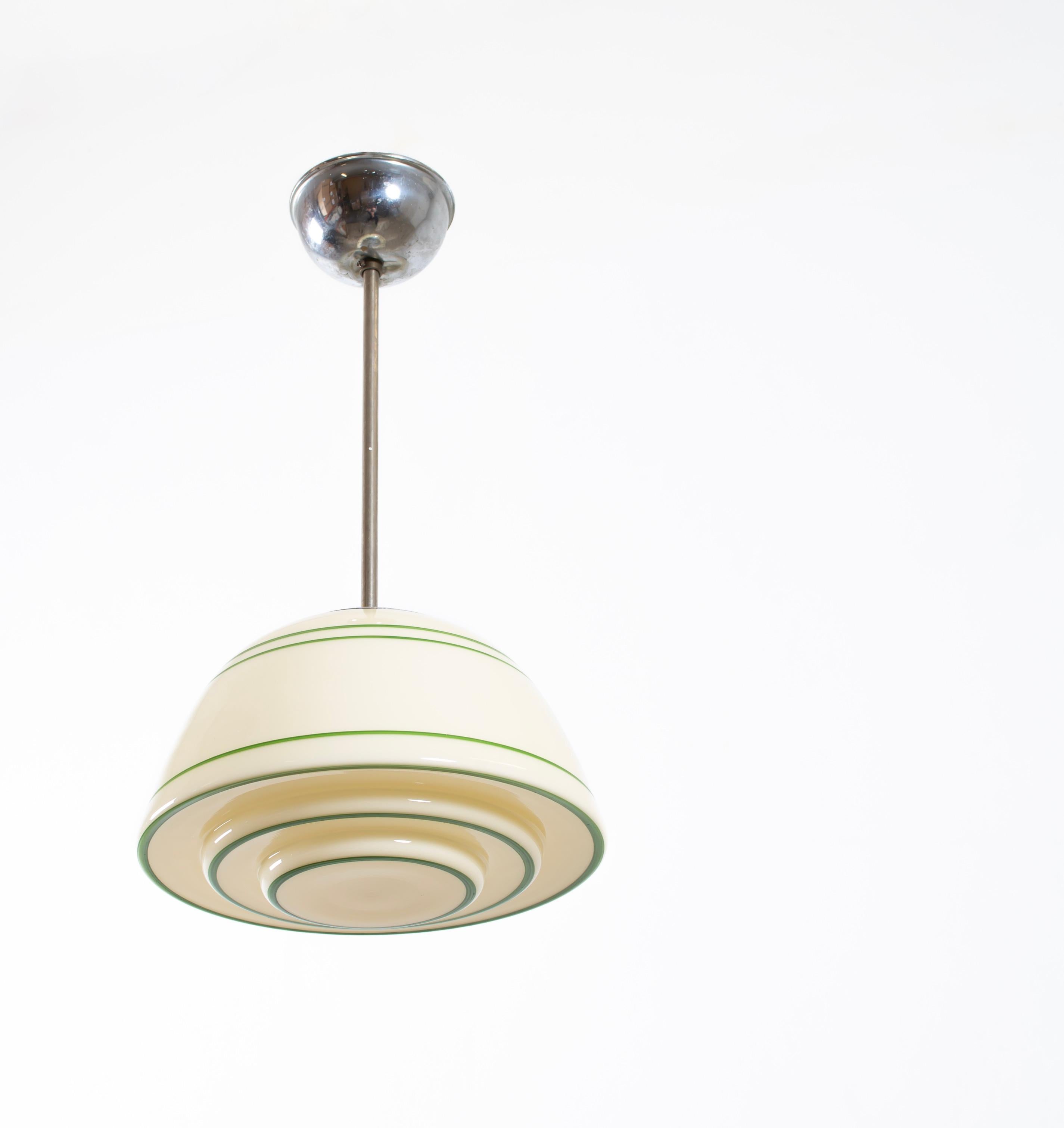 Scandinavian Mid Century Ceiling Light, Norway, 1950s In Good Condition For Sale In Oslo, NO