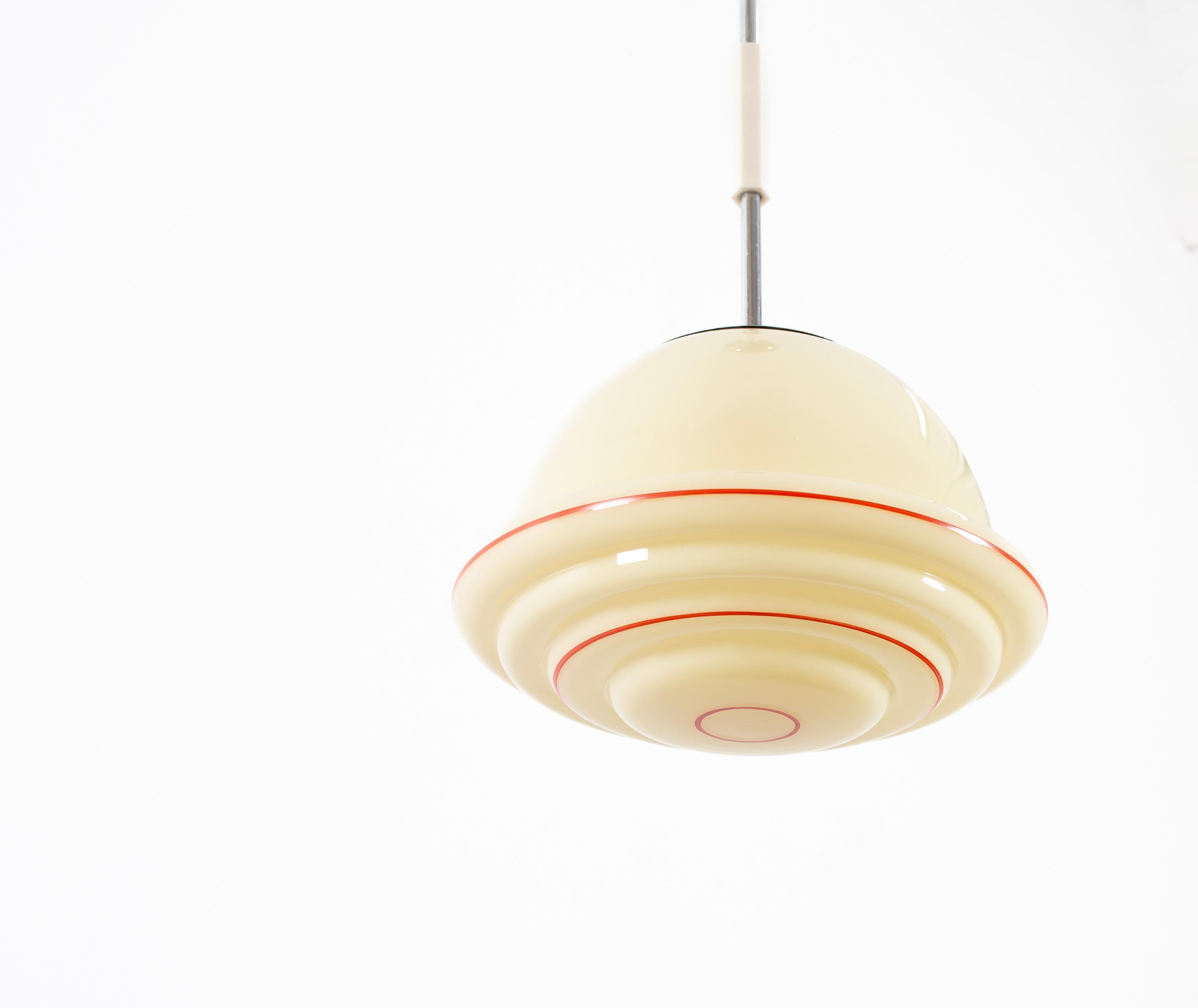 Scandinavian Mid Century Ceiling Light, Norway, 1950s In Good Condition For Sale In Oslo, NO
