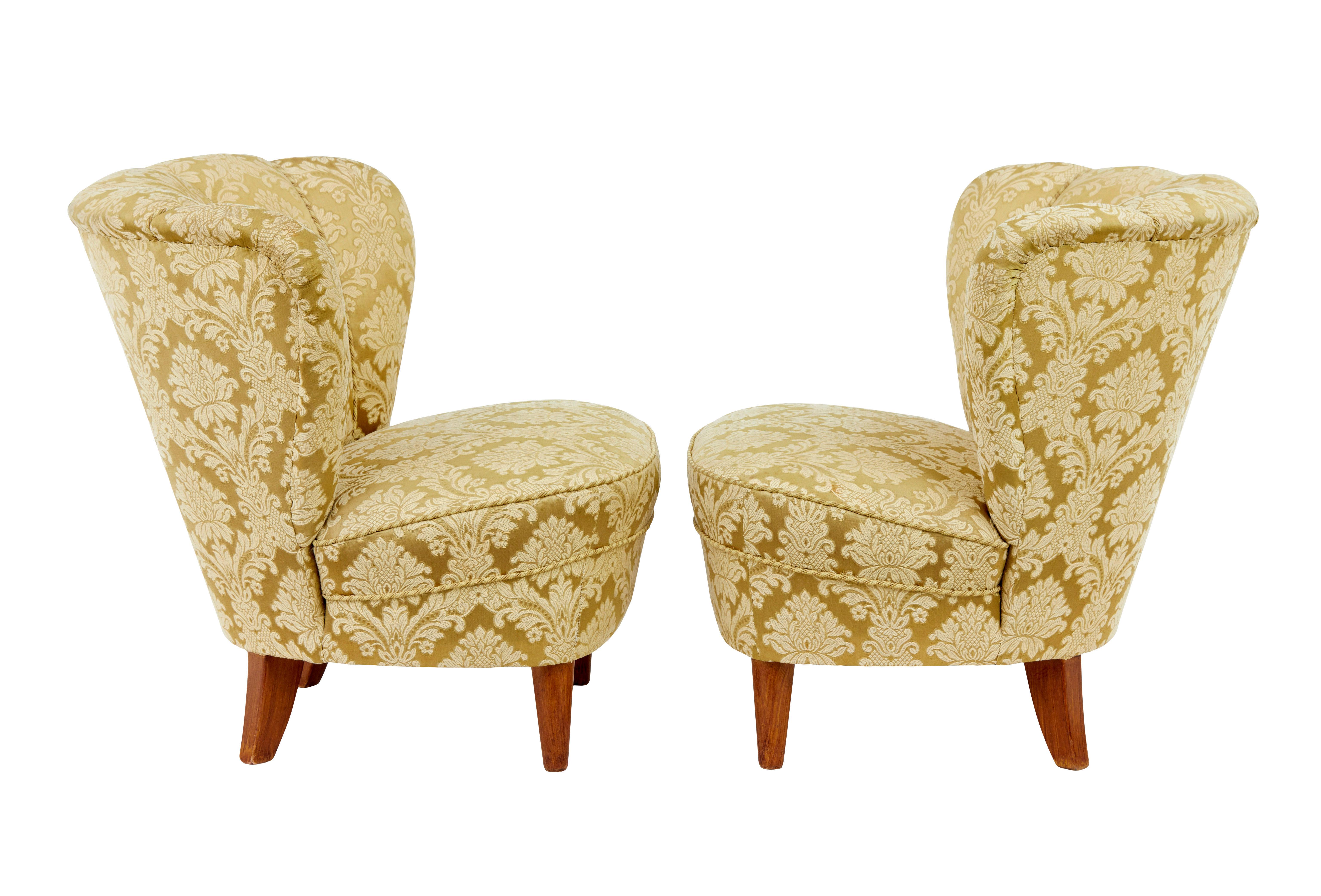 Scandinavian mid century deco inspired 3 piece salon suite For Sale 4