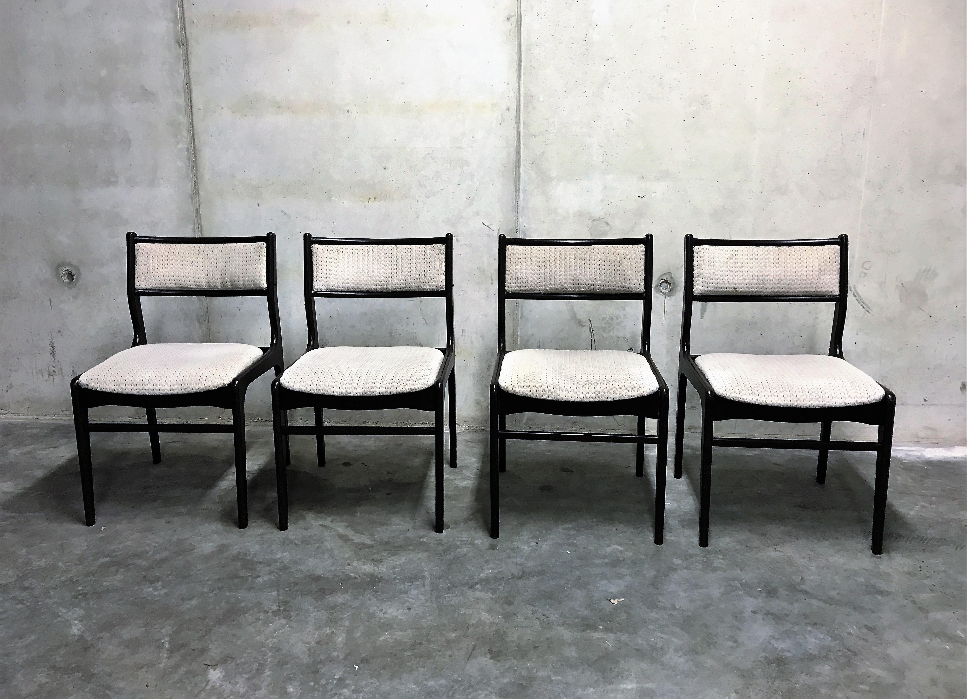 Scandinavian Mid Century Dining Chairs 1960s 3