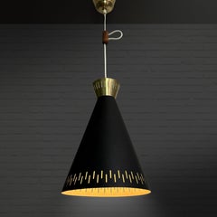 Scandinavian mid century double cone diabolo pendant lamp, Sweden, 1950s