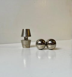 Scandinavian Mid-Century Dumbbell Desk Ornaments - Paperweights in steel