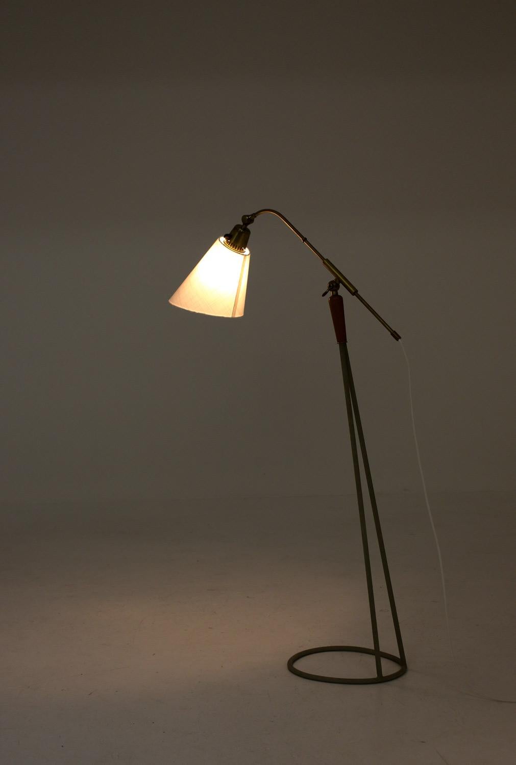 Swedish Scandinavian Midcentury Floor Lamp by Falkenbergs, Sweden