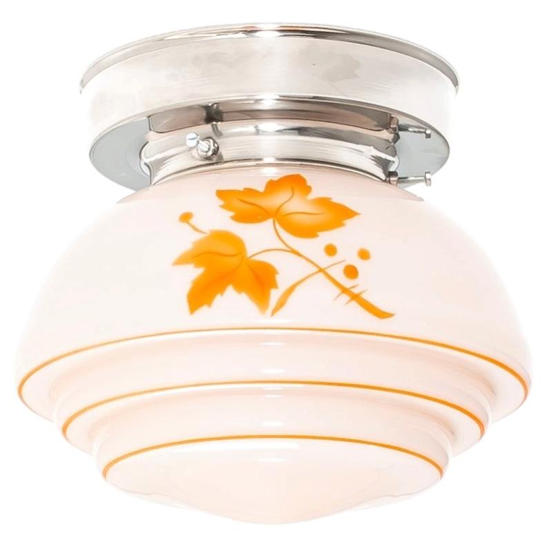Scandinavian Mid-Century Flush Mount Ceiling Light, 1950s For Sale