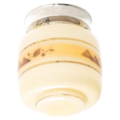 Scandinavian Mid-Century Flush Mount Ceiling Light, 1950s