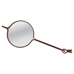 Scandinavian Mid-Century Hand Mirror ebonized wood Bech & Starup Den Permanente
