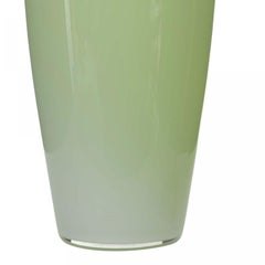 Scandinavian Mid-Century Light Green Glass Vase