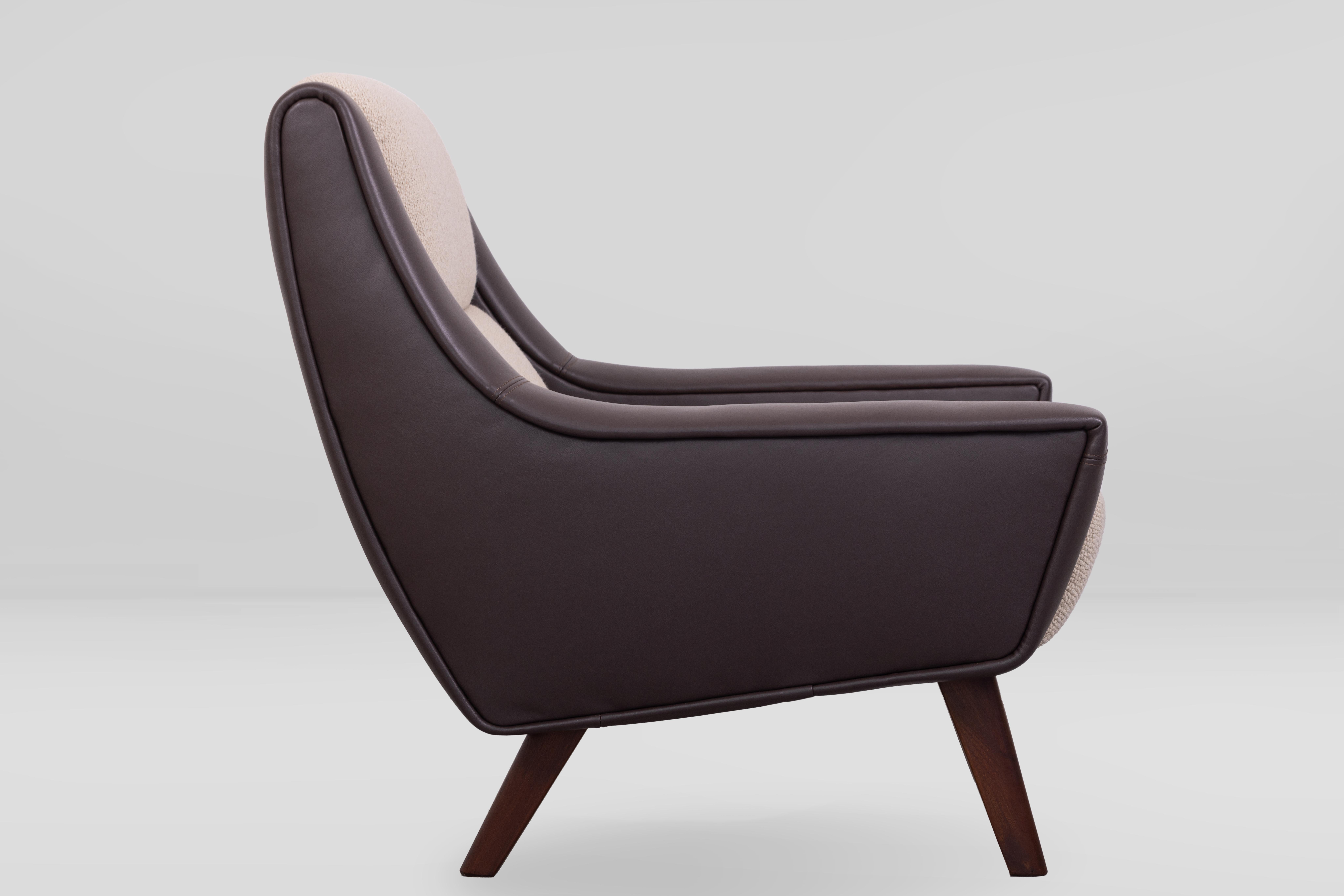 Mid-Century Modern Scandinavian Mid-Century Lounge Chair, Denmark 1960s For Sale