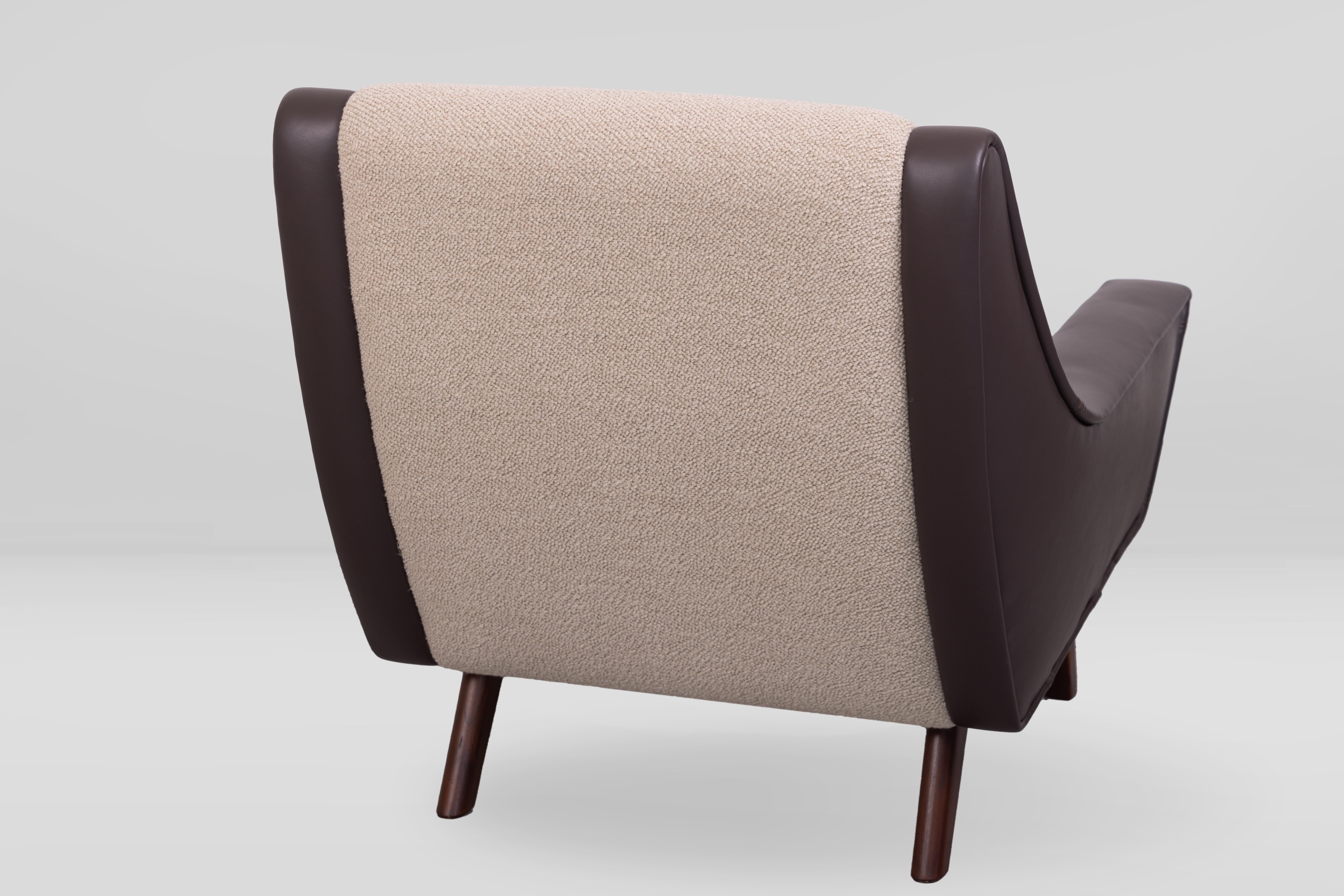 Danish Scandinavian Mid-Century Lounge Chair, Denmark 1960s For Sale