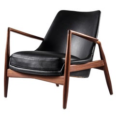 Chaise longue scandinave du milieu du siècle "Seal Chair" par Ib Kofod-Larsen pour OPE