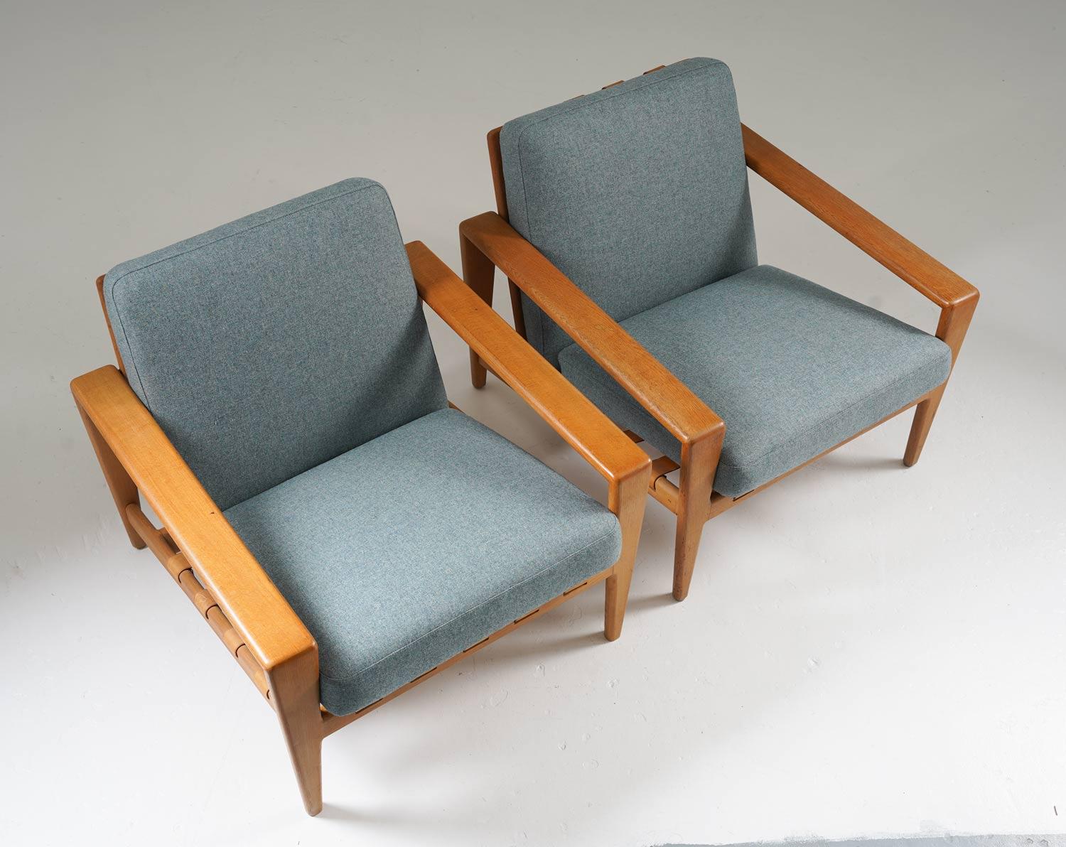 Swedish Scandinavian Midcentury Lounge Chairs 