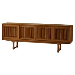 Scandinavian Mid Century Low Sideboard in Oak by a Danish Cabinetmaker, 1960s