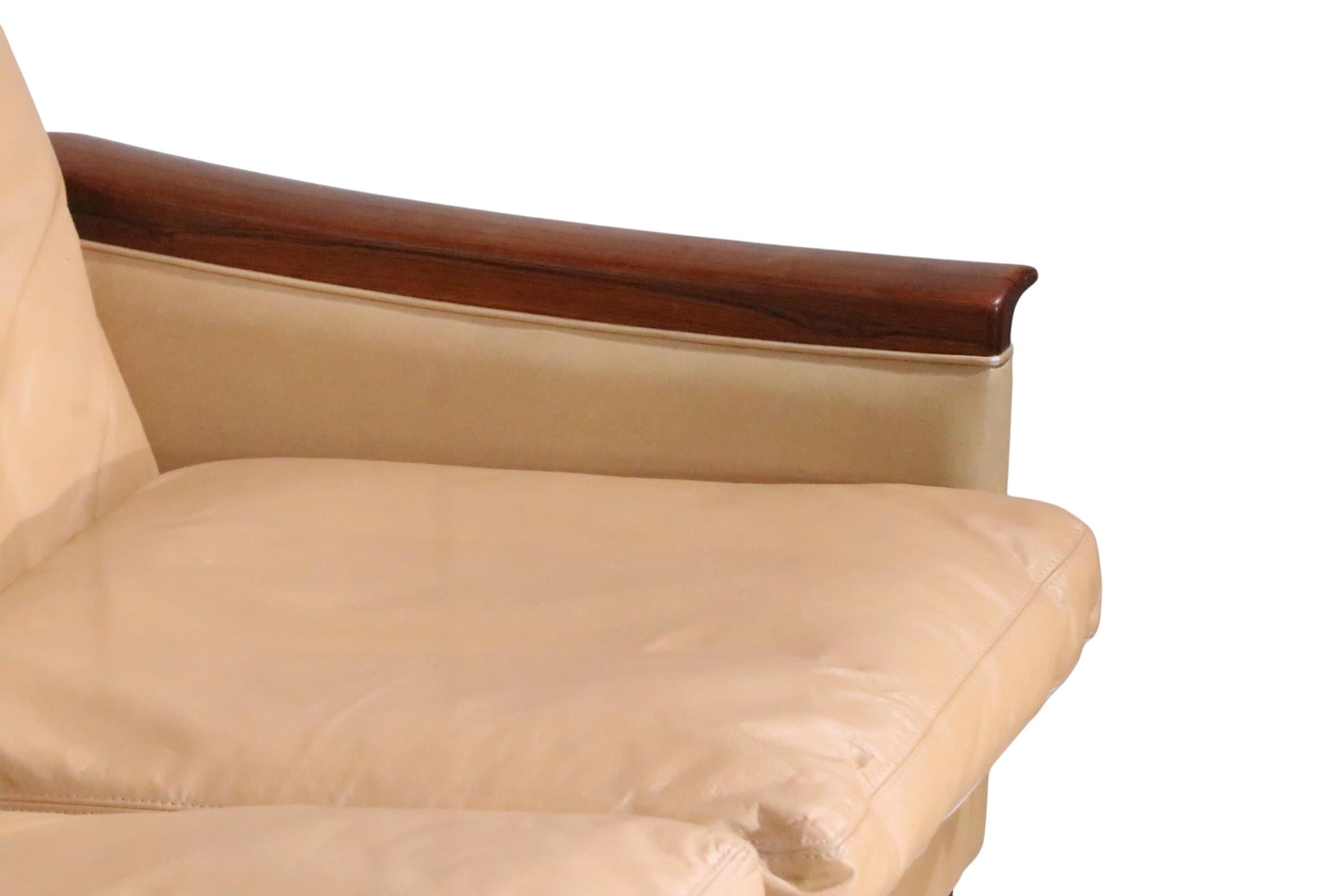 Scandinavian Mid Century Minerva Four Seat  Sofa by Torjorn  Afdal for Bruksbo For Sale 5