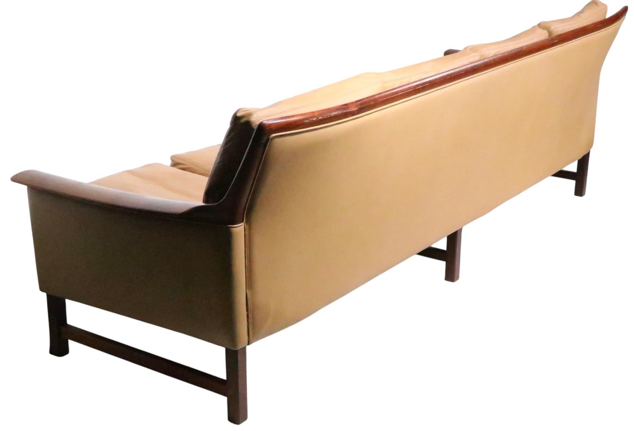 20th Century Scandinavian Mid Century Minerva Four Seat  Sofa by Torjorn  Afdal for Bruksbo For Sale