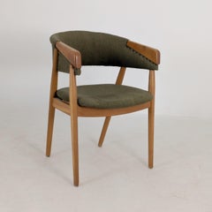 Scandinavian Mid-Century Modern Armchair with Original Green, 1960s