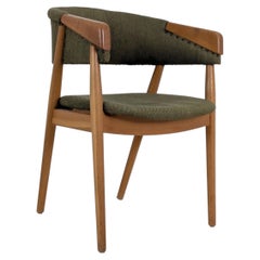 Scandinavian Mid-Century Modern Armchair with Original Green, 1960s