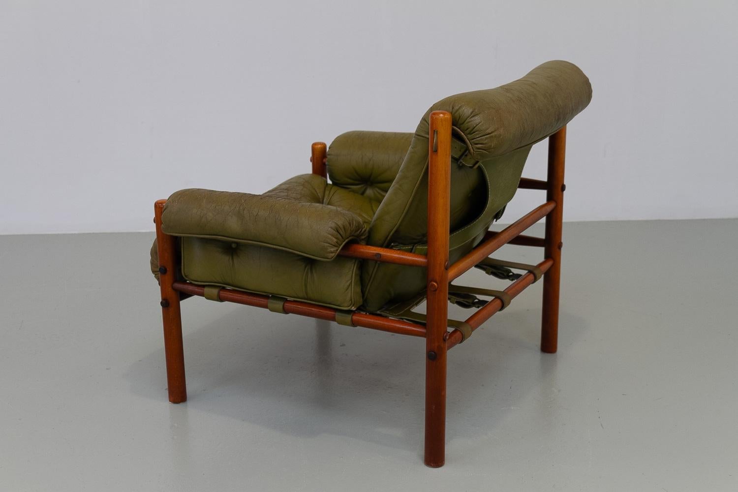 Sillón escandinavo moderno de mediados de siglo Arne Norell, Suecia Años 70. en venta 3