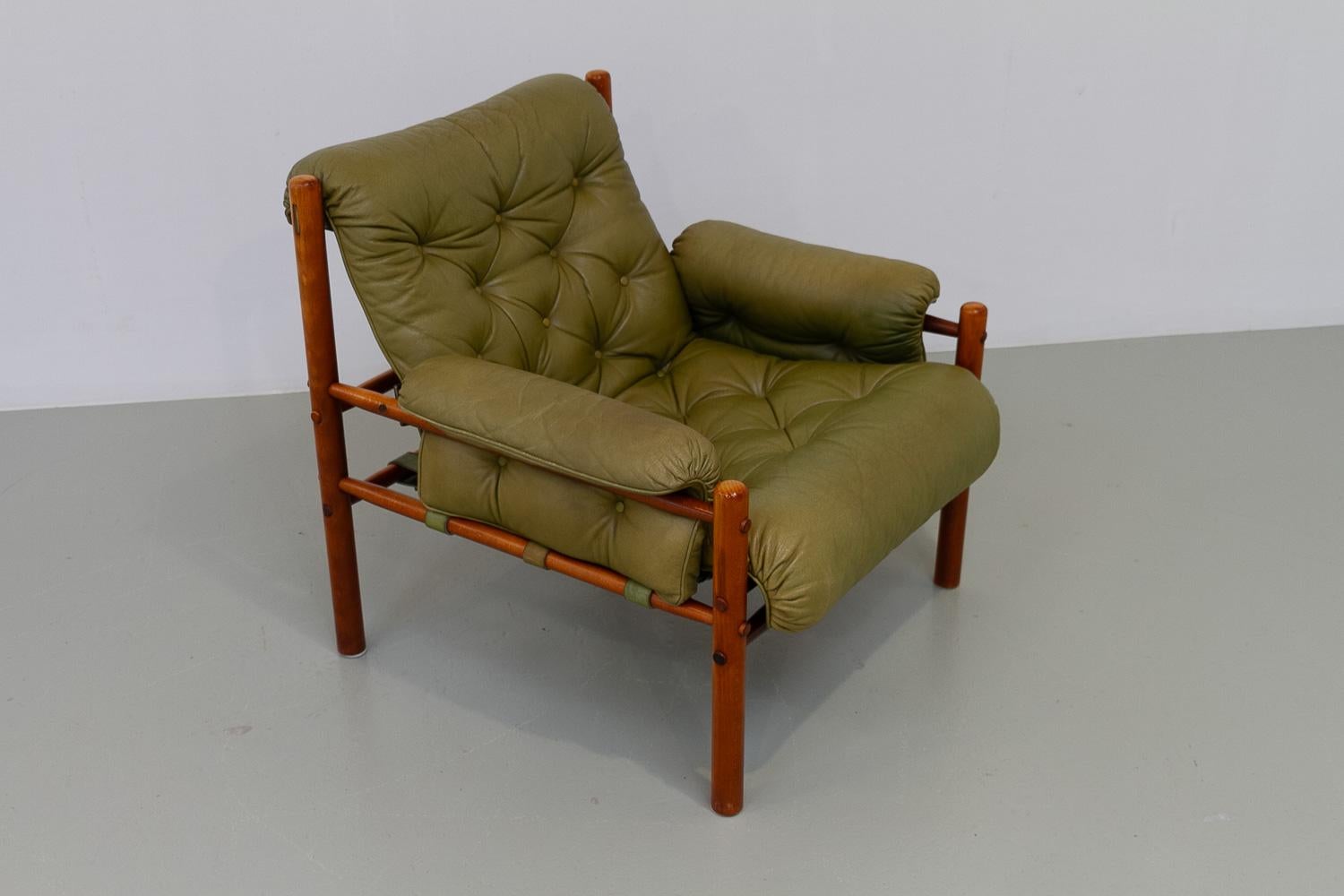 Sillón escandinavo moderno de mediados de siglo Arne Norell, Suecia Años 70. en venta 3