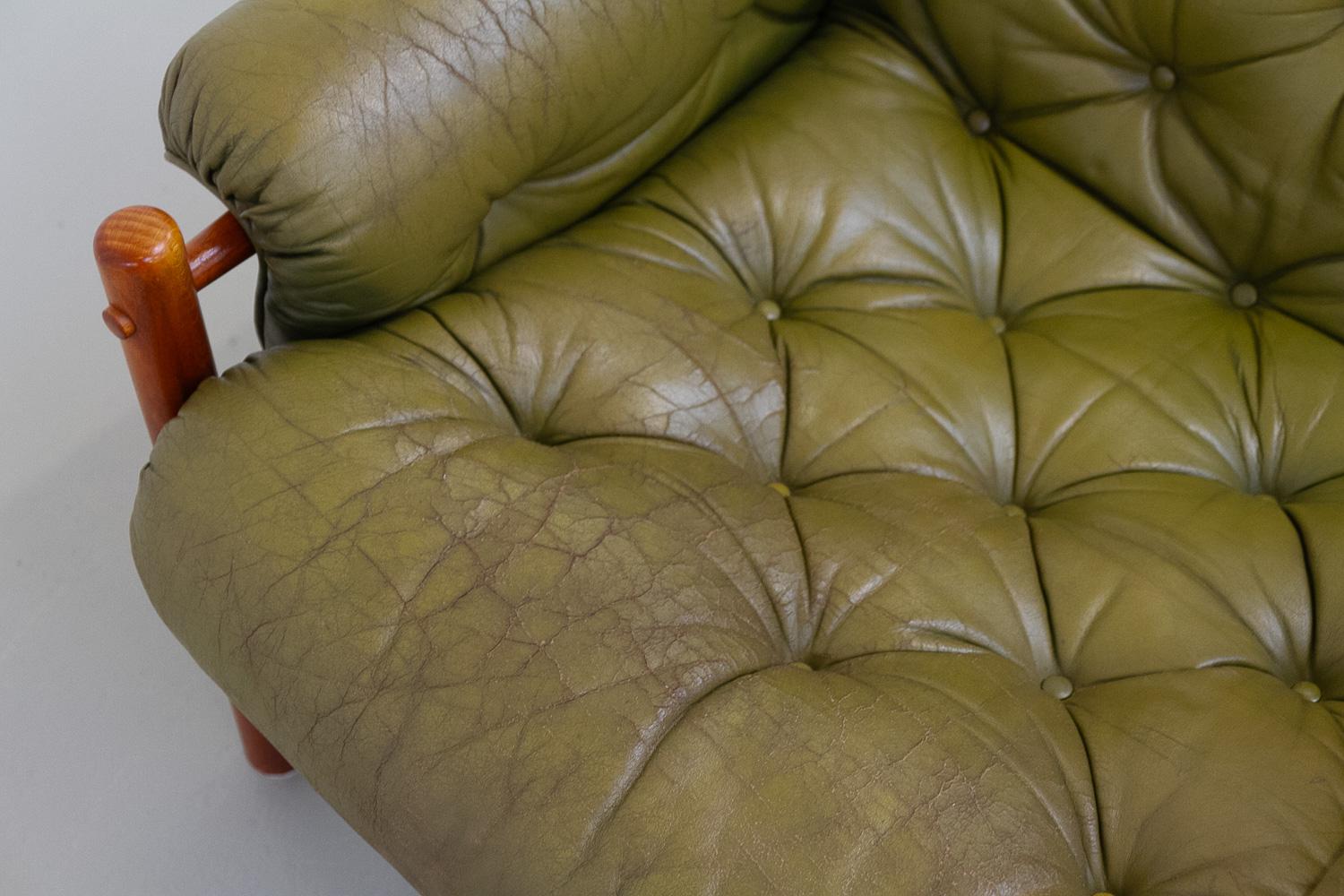 Sillón escandinavo moderno de mediados de siglo Arne Norell, Suecia Años 70. en venta 5