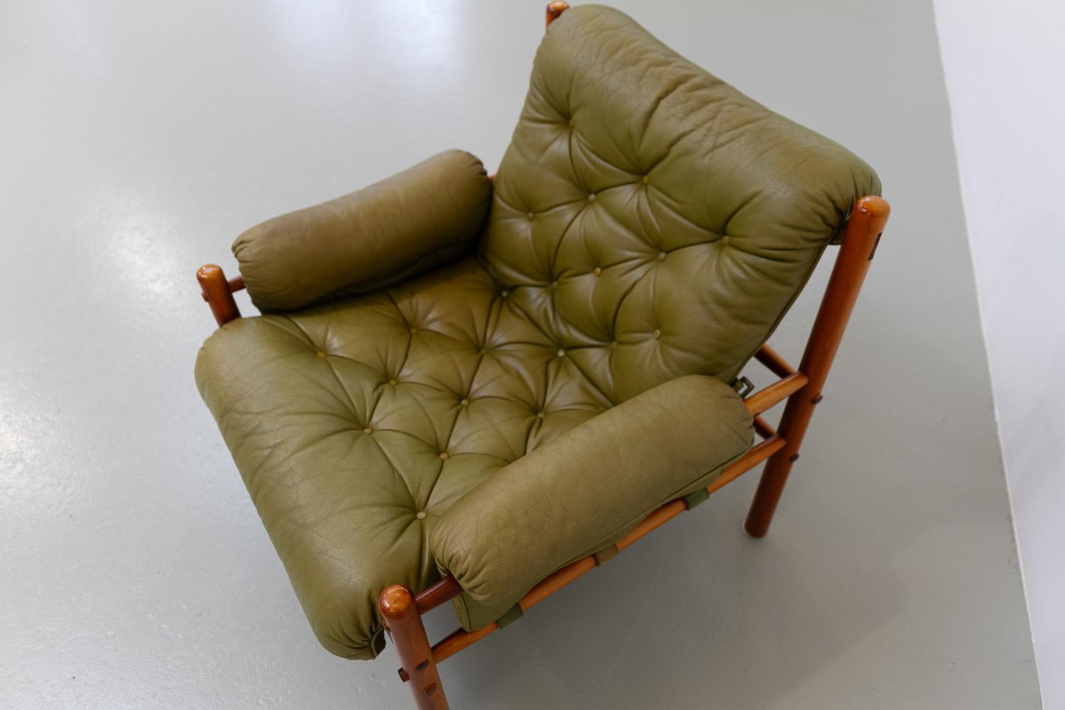 Sillón escandinavo moderno de mediados de siglo Arne Norell, Suecia Años 70. en venta 5
