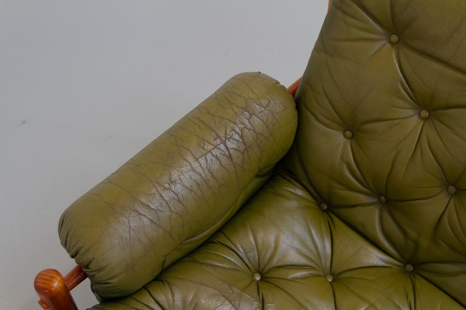 Sillón escandinavo moderno de mediados de siglo Arne Norell, Suecia Años 70. en venta 6