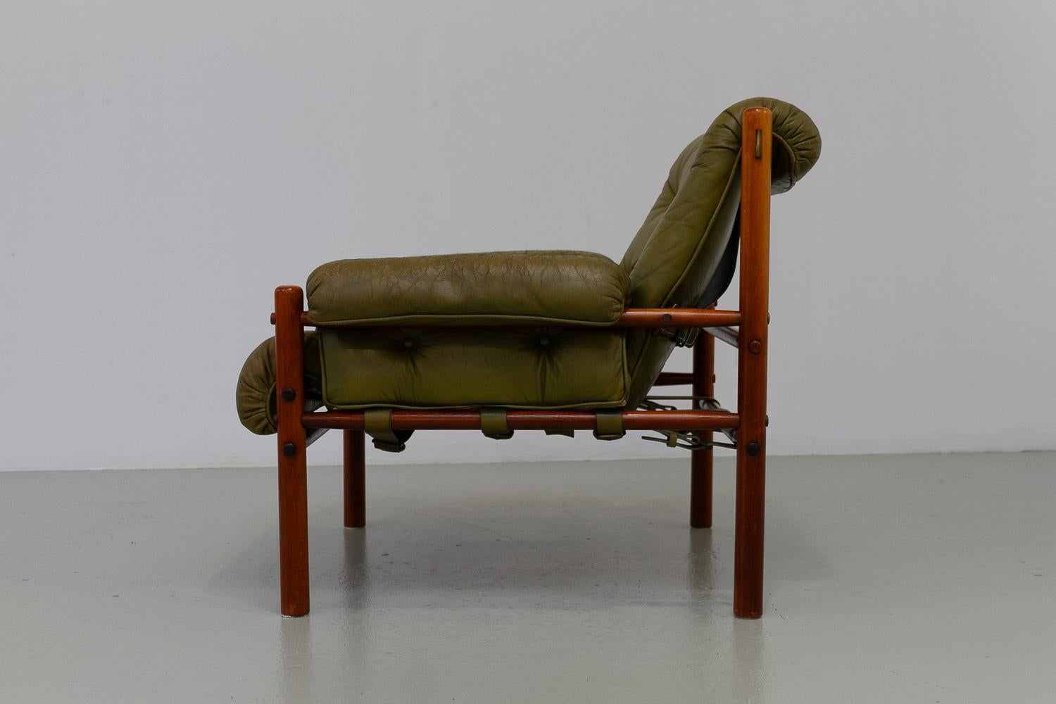 Sillón escandinavo moderno de mediados de siglo Arne Norell, Suecia Años 70. en venta 7