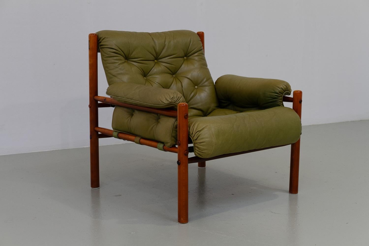 Sillón escandinavo moderno de mediados de siglo Arne Norell, Suecia Años 70. en venta 7